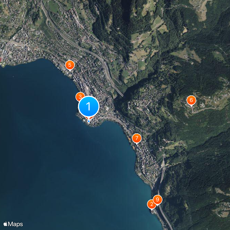 Montreux Casino Mapa