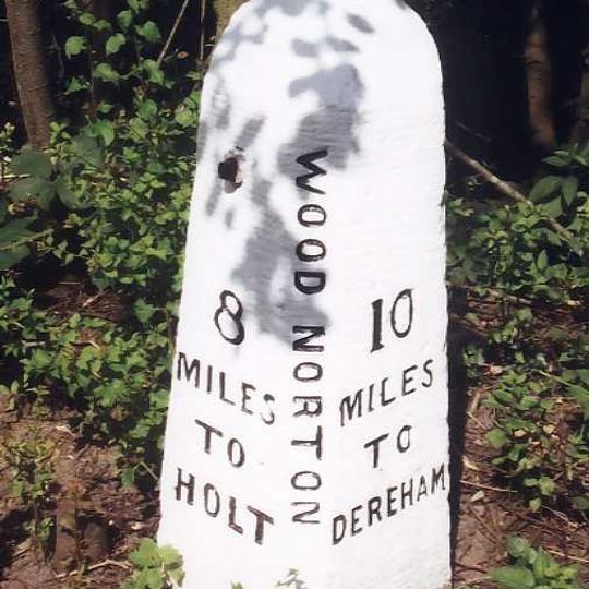 Milestone, 100m S of Lyng Hall Rd