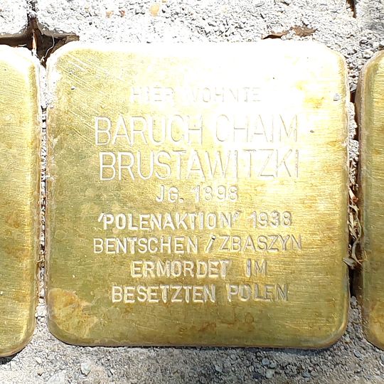 Stolperstein à la mémoire de David Brustawitzki