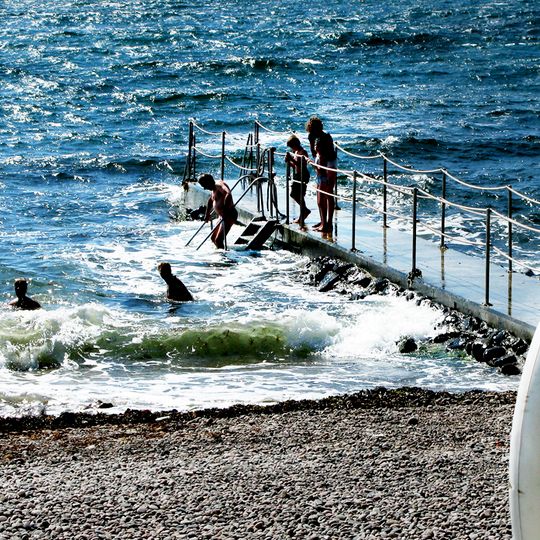 Solviken, public beach