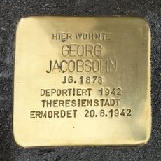 Stolperstein dedicated to Georg Jacobsohn