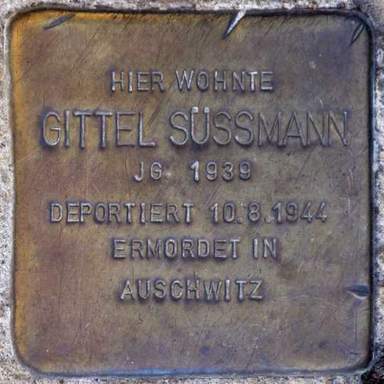 Stolperstein en memoria de Gittel Süssmann
