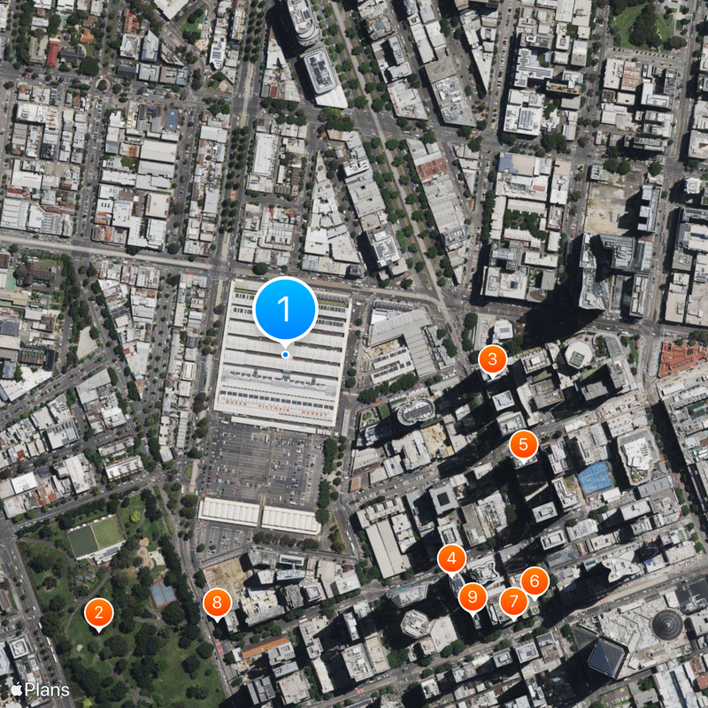 Queen Victoria Market Map