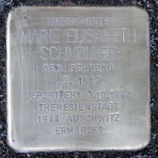 Stolperstein dedicated to Marie Elisabeth Schmoller