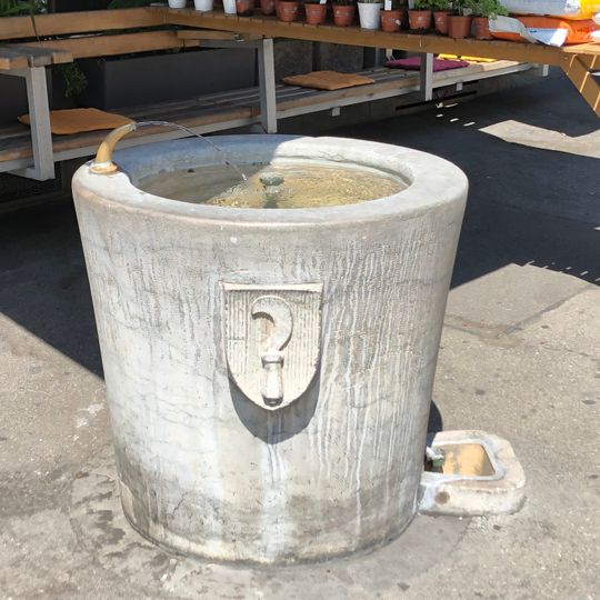 Brunnentrog mit Wappen