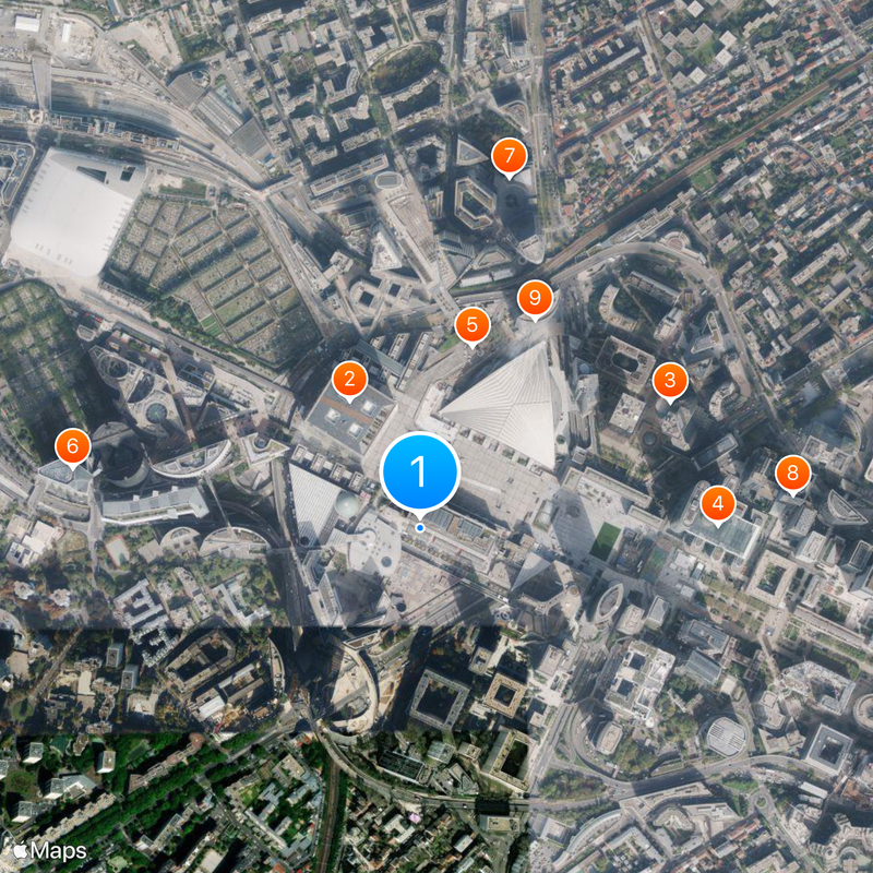 Westfield Les Quatre Temps Map