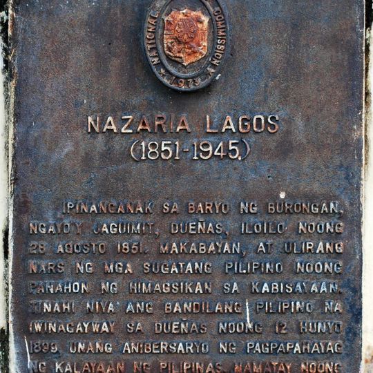 Nazaria Lagos historical marker
