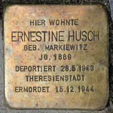 Stolperstein dedicated to Ernestine Husch