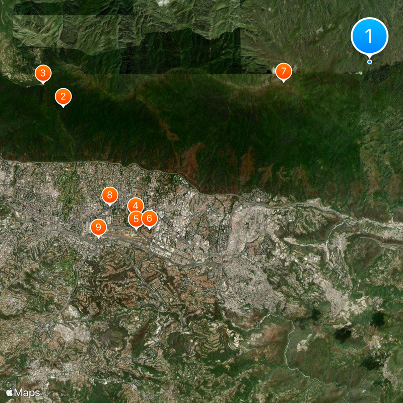 Venezuelan Coastal Range Kaart