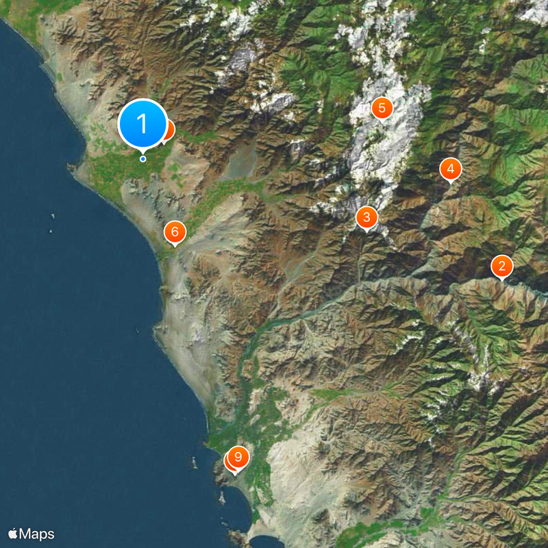 Provincia di Virú Mappa