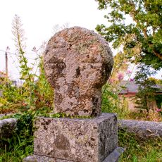 Wayside cross in Ludgvan churchyard, 8m east of the church