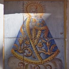 Ceramic panel of Our Lady of El Niño Perdido