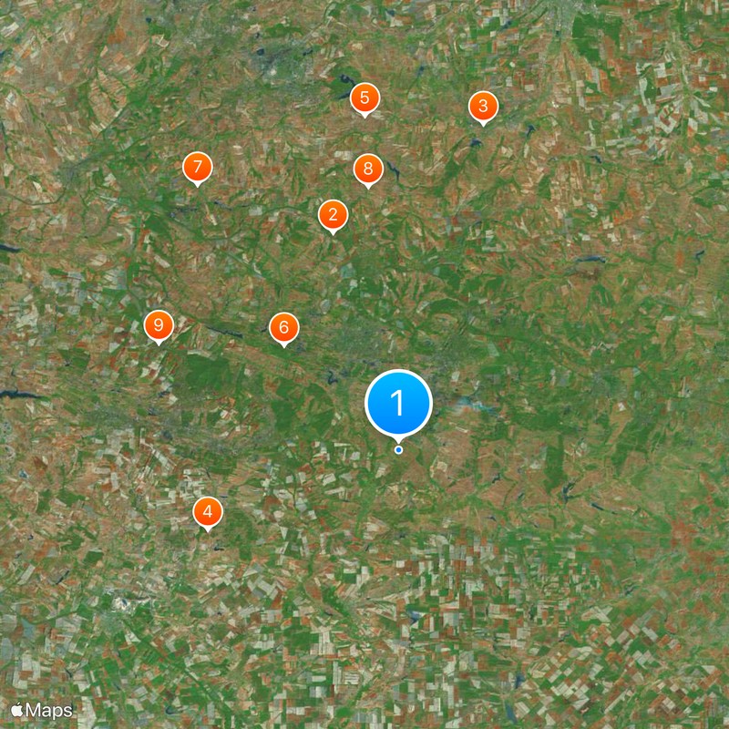 Wyżyna Doniecka Mapa