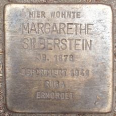 Stolperstein dedicated to Margarethe Silberstein