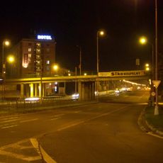 Bridge Velkomoravská - Albertova over Brněnská street