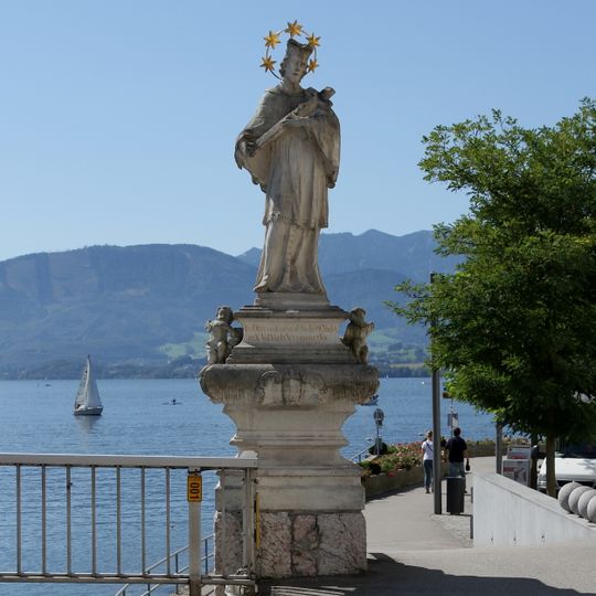 Statue John of Nepomuk, Traunbrücke, Gmunden