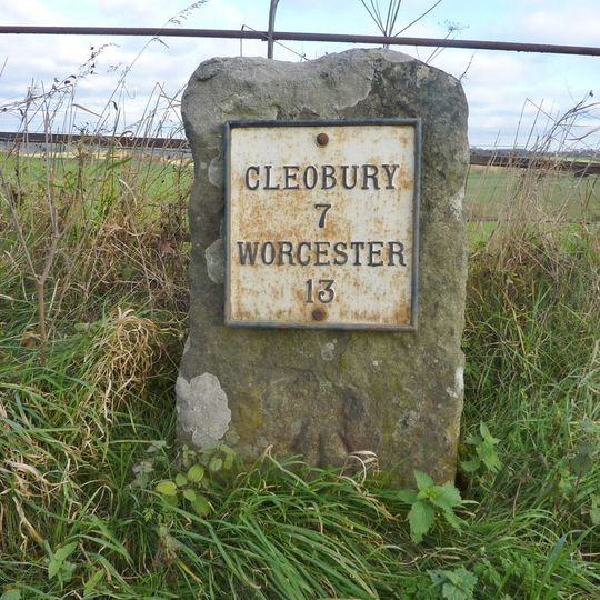 Milestone, opp. St Clair's Farm