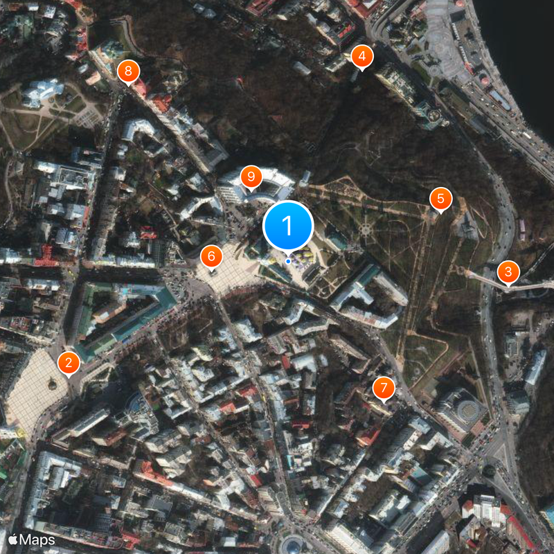 Orthodoxe Kirche der Ukraine Karte