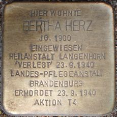 Stolperstein dedicated to Bertha Herz