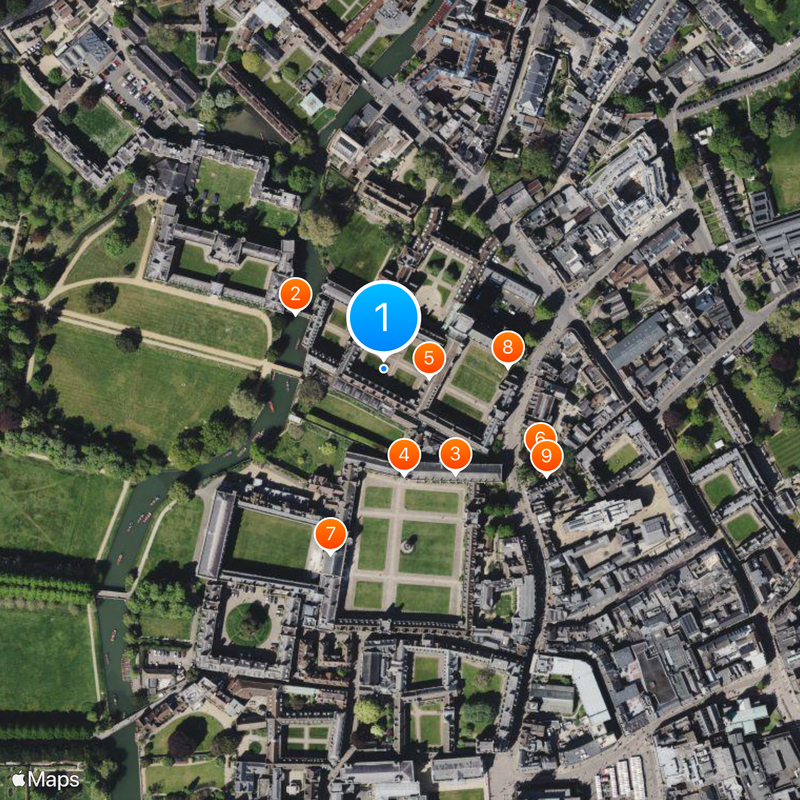 St John's College Map