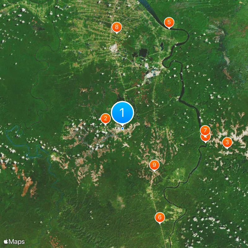 Aeroporto Internacional Johan Adolf Pengel Mapa