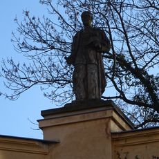 Socha polního maršála Jana Josefa Václava hraběte Radeckého z Radče na zámku v Brandýse nad Labem