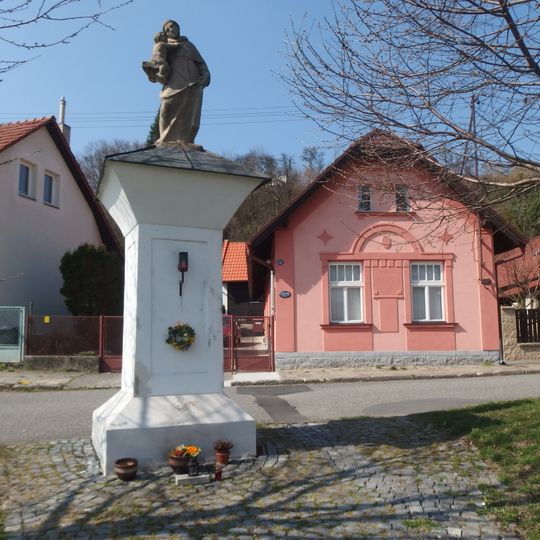 Boží muka se sochou svatého Antonína Paduánského