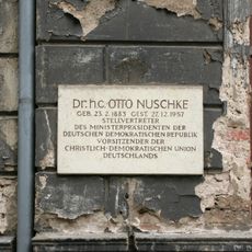 Gedenktafel Otto Nuschke