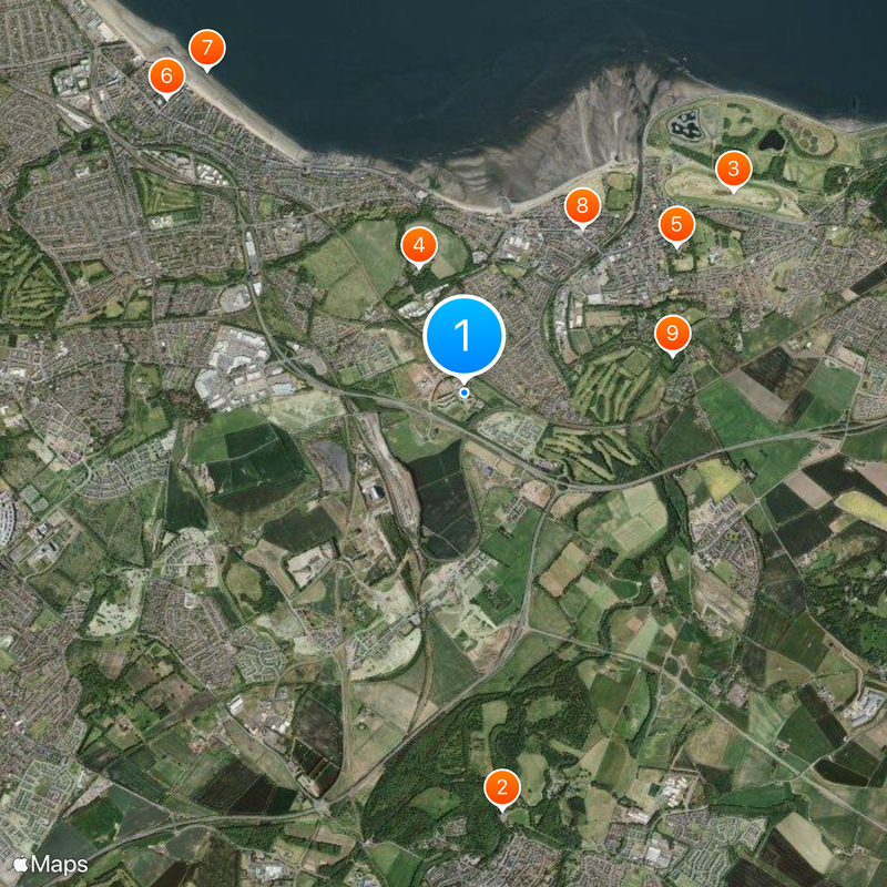 Queen Margaret University Map