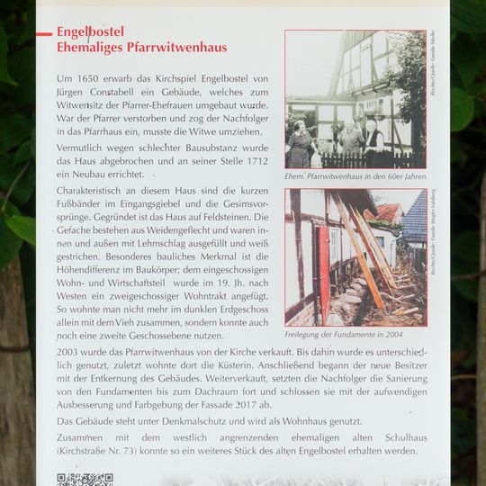 GLIEM Tafel 113 Ehemaliges Pfarrwitwenhaus