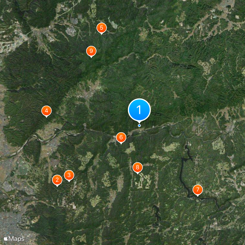 Distrito de Sōraku Mapa