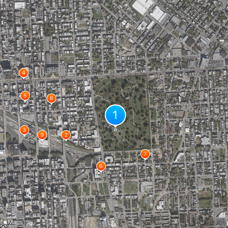 Green Mount Cemetery Mappa