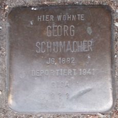 Stolperstein dedicated to Georg Schumacher