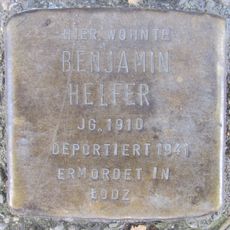 Stolperstein à la mémoire de Benjamin Helfer