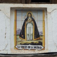 Ceramic panel of Our Lady of the Solitude