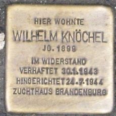 Stolperstein à la mémoire de Wilhelm Knöchel