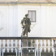 Socha svatého Jakuba na balustrádě u Lorety v Rumburku