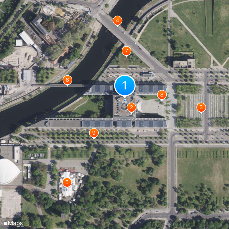 Urząd Kanclerza Federalnego Mapa