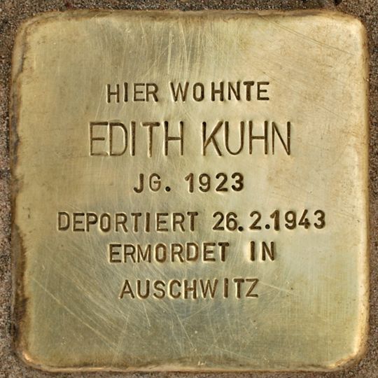 Stolperstein für Edith Kuhn