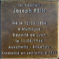 Stoleperstein à la mémoire de Joseph Rein