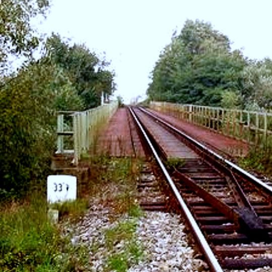 Viadukty a pamätná tabuľa, most železničný pamätný