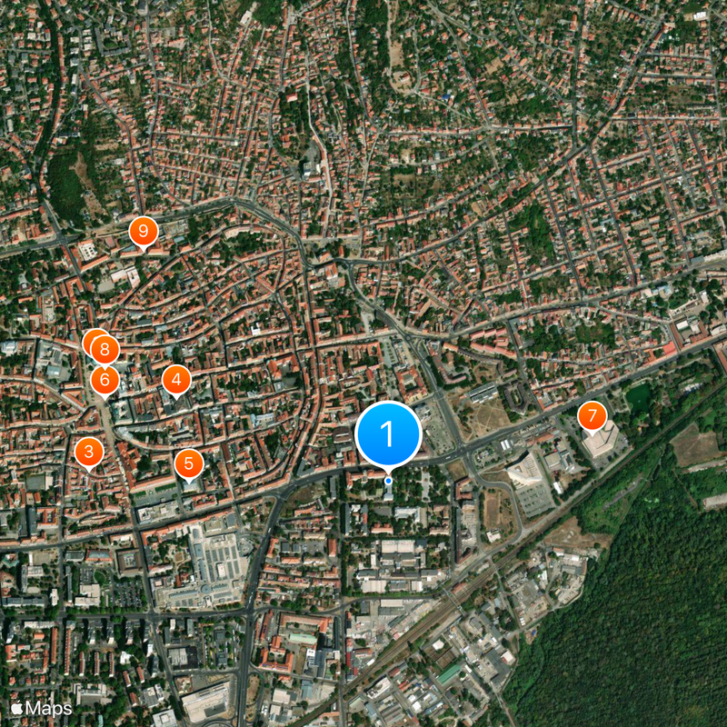 University of Pécs Map