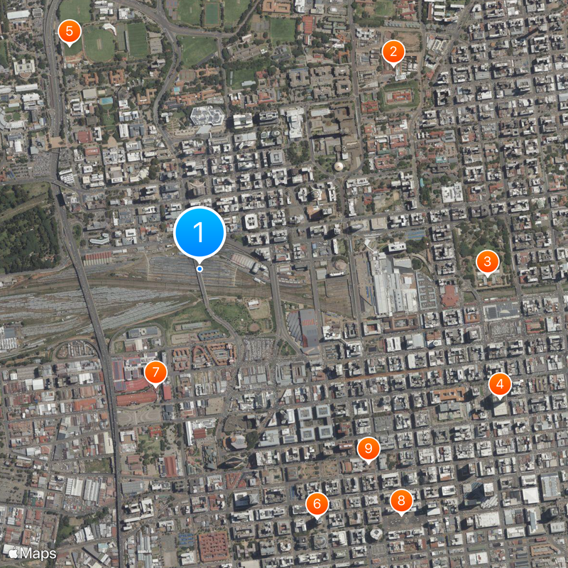 Nelson Mandela Bridge Map