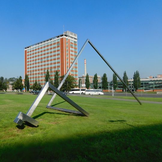 Plastika Velký Fibonacci ve Zlíně