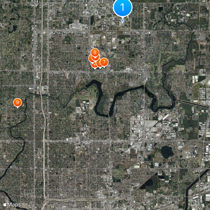USF Sun Dome Map