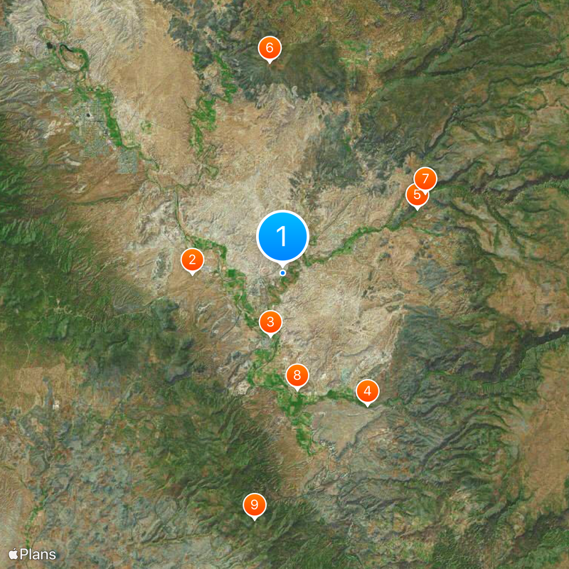Castelo de Montezuma Mapa