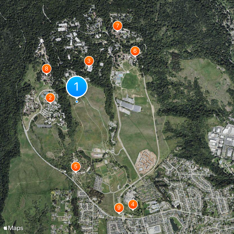 University of California, Santa Cruz Map