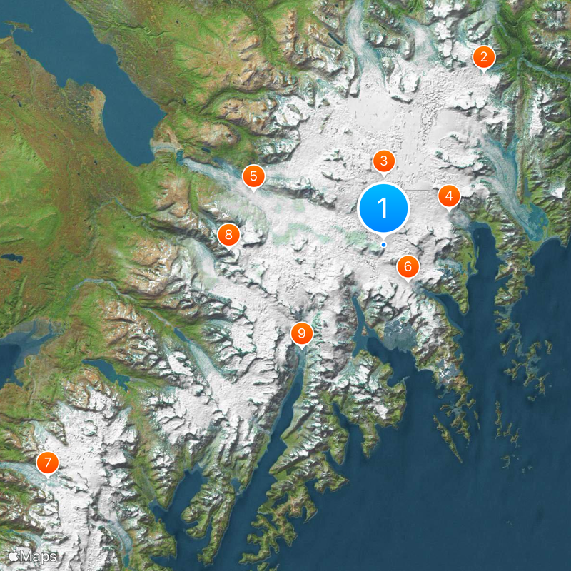 Kenai Fjords National Park Map