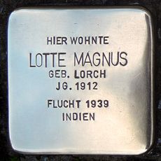 Stolperstein dedicated to Lotte Magnus