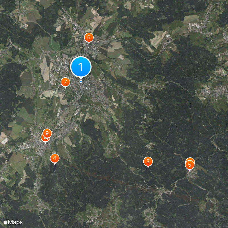 Auerbach/Vogtland Mappa